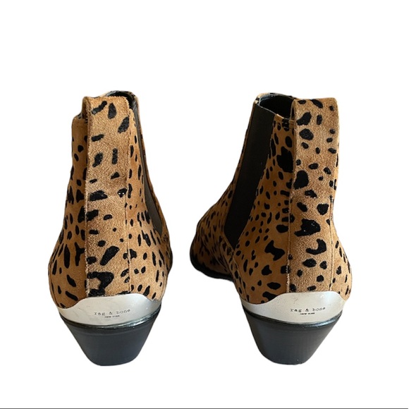 Rag & Bone Westin Cheetah Booties 7 $525 - Picture 6 of 8
